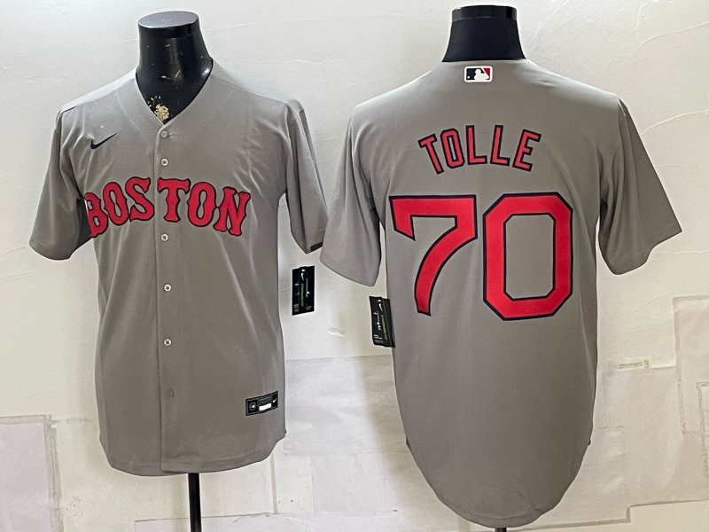 2026 Men Boston Red Sox #70 Tolle grey Nike MLB Jersey 0816003->boston red sox->MLB Jersey